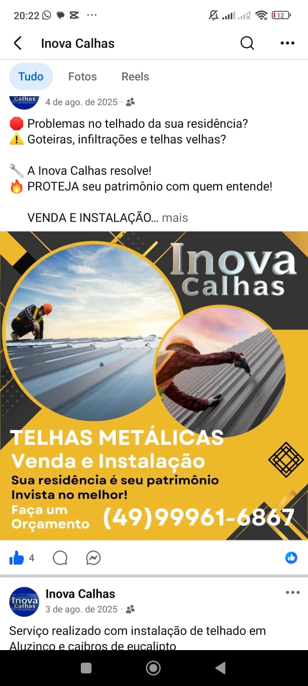 Trabalho Inova Calhas 2
