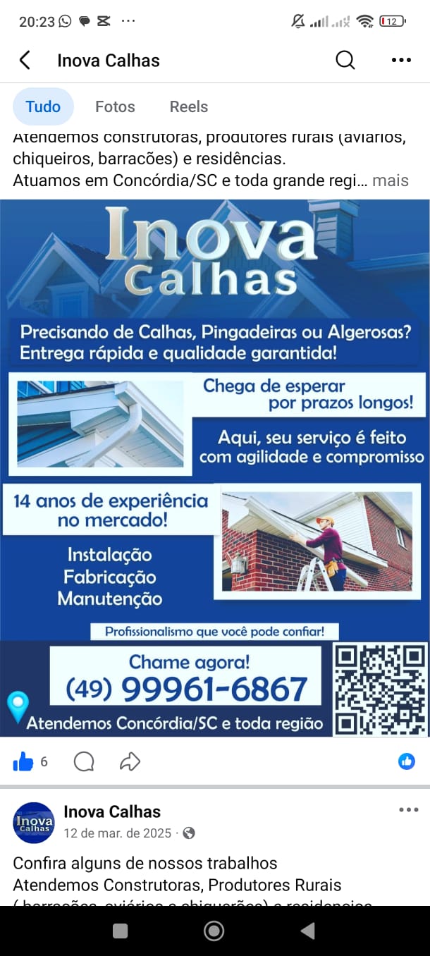 Instalação de calhas — Inova Calhas